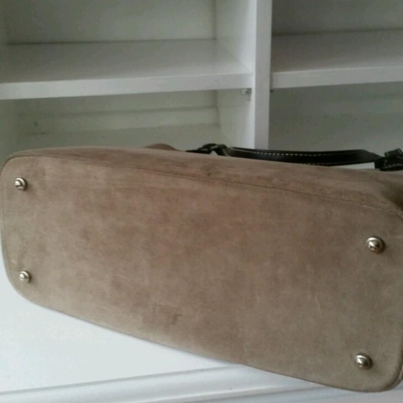 Vintage Kate Spade Suede Satchel Tote - Picture 4 of 6